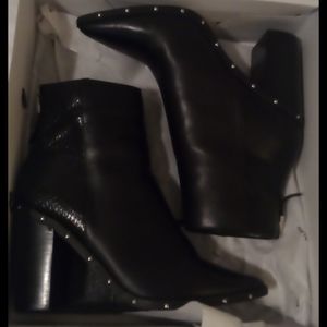 Also Ibalenna Black Stud Bottom Bootie